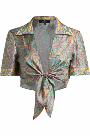 Etro Paisley Print Silk Top