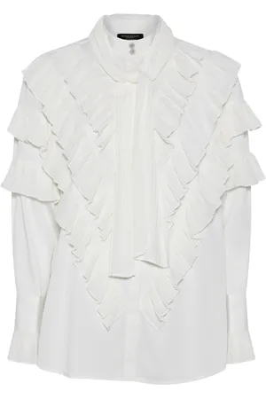 Bruuns Bazaar Blouses, female, , S, Pleated Shirt with High Neck
