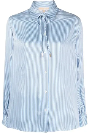 Michael Kors Shirts, female, , L, Pinstriped Satin Blouse