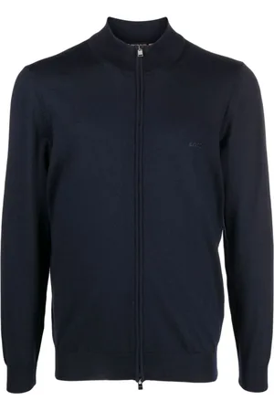 HUGO BOSS Cardigans, male, , L, Zip Cardigan