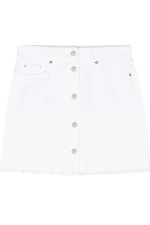 Michael Kors Denim Skirts, female, , S, Frayed Denim Mini Skirt