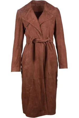 Btfcph Belted Coats, female, , XS, Long Draped Coat Skind 10480