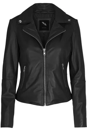 Btfcph Leather Jackets, female, , 3XL, Leather Biker Jacket with Zipper