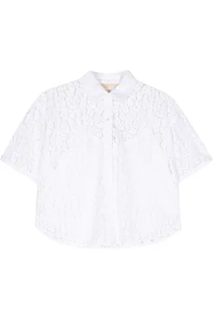 Michael Kors Shirts, female, , S, Leopard Corded Lace Shirt