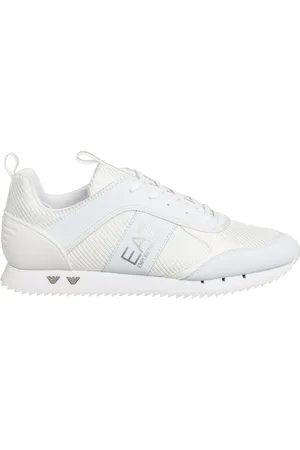 EA7 Sneakers, male, , 8 1/2 UK, Plain Lace-Up Trainers