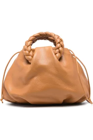 Hereu Braided Camel Shoulder Bag