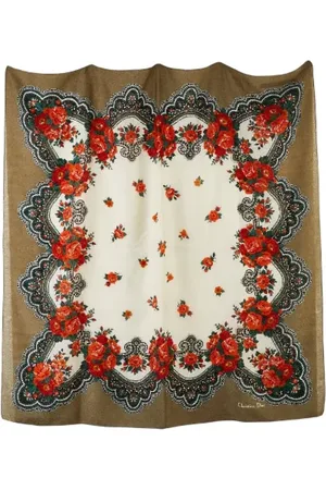 Dior Pre-owned Scarves, female, , ONE SIZE, Pre-owned Wool scarves
