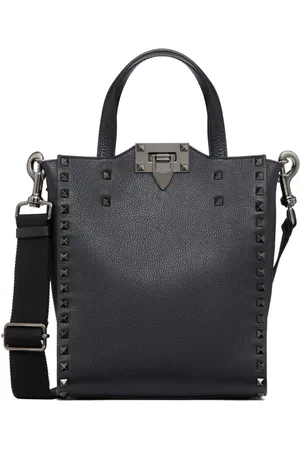 VALENTINO GARAVANI Tote Bags, male, , ONE SIZE, Rockstud Shopper Small Tote Bag