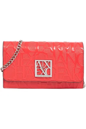 Armani Exchange Shoulder Bags, female, , ONE SIZE, Logo Snap-button Shoulder Bag