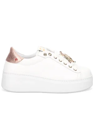 Gio+ Sneakers, female, , 5 UK, Calfskin Trainers with Laminated Heel