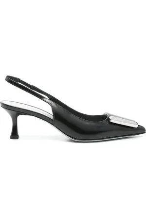 ROBERTO FESTA Pumps, female, , 3 UK, Leather Slingback Sandals with Appliqué