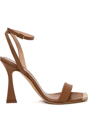 NINALILOU Leather Sandal with 90mm Heel