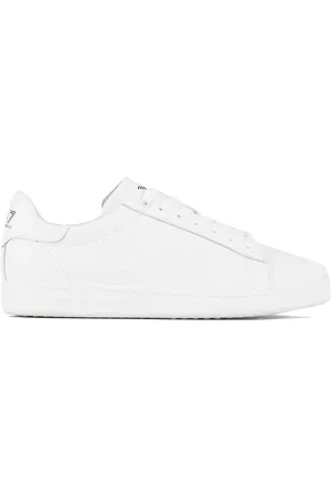 EA7 Leather Trainers Eagle Logo