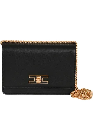 Elisabetta Franchi Small shoulder bag with logo plaque