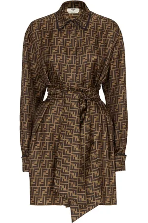 Fendi Signature FF-Pattern Print Dress