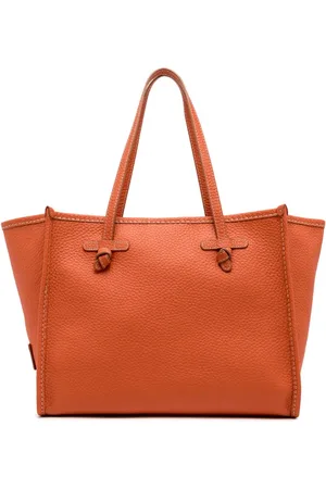 Gianni chiarini Coral Leather Shopping Bag with Clutch