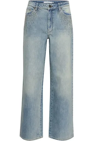 Gestuz Straight Jeans, female, , W29, Stonewashed High Waist Jeans