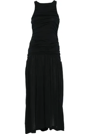 BITE Maxi Dresses, female, , S, Cotton Ruched Long Dress