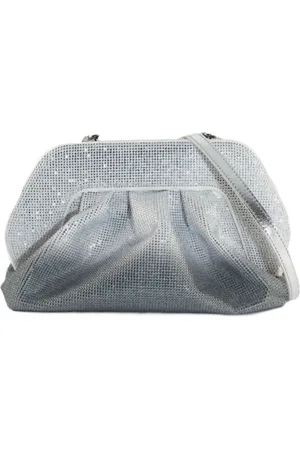 THEMOIRÈ Clutches, female, , ONE SIZE, Rhinestone Clutch Bag in Silver