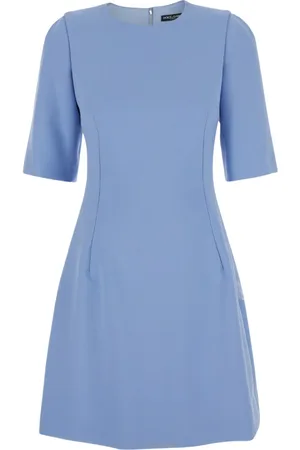 Dolce & Gabbana Elegant Midi Dress with Short Sleeves