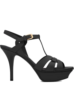 Saint Laurent High Heel Sandals, female, , 4 UK, Strappy Sandals with Adjustable Ankle Strap