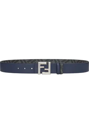 Fendi Belts, male, , 95 CM, Reversible Leather Belt with FF Squared Buckle