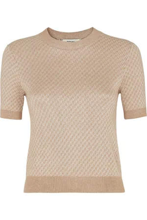 Fendi Round-neck Knitwear, female, , XS, Iconic Jumper with FF Motif