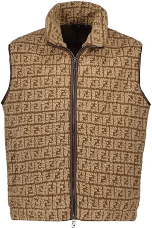 Fendi Sleeveless High Neck Wool Vest