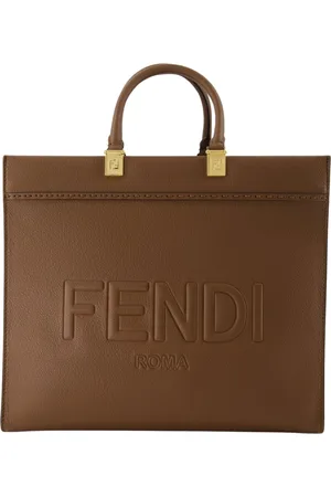 Fendi Handbags, female, , ONE SIZE, Grained leather tote with removable strap