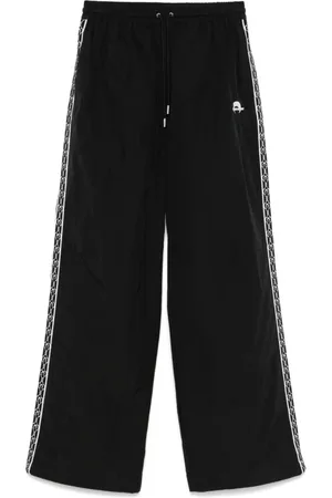 Marine Serre Wide Trousers, male, , L, Trousers with Side Stripe Detailing