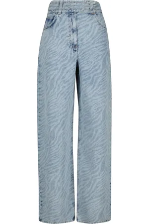 IRO Zebra Print High-Waisted Jeans