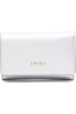 Liu Jo Silver Wallet with Foldover Top