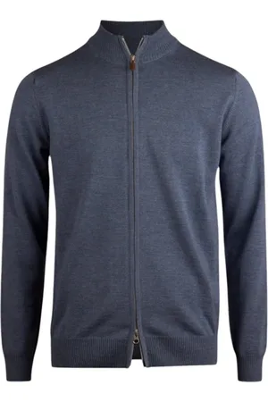 Stenströms Cardigans, male, , XL, Merino Wool Zip Cardigan