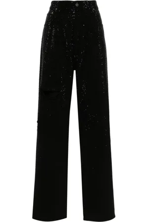 Golden Goose Crystal Embellished Denim Jeans