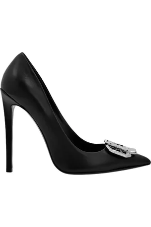 Philipp Plein Pumps, female, , 5 UK, Gothic logo high heels