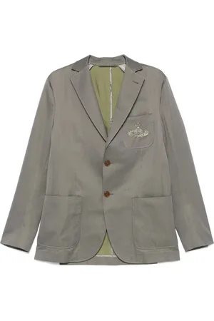 Vivienne Westwood Grey Buttoned Jacket with Pockets