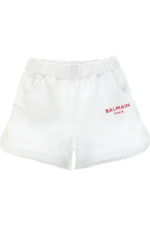 Balmain Shorts, female, , 10 Y, Cotton Shorts with Embossed Logo