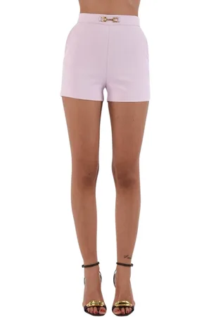 Elisabetta Franchi Short Shorts, female, , 2XL, Crêpe shorts with golden details