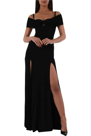 Elisabetta Franchi Gowns, female, , M, Draped Jersey Crêpe Corset Dress