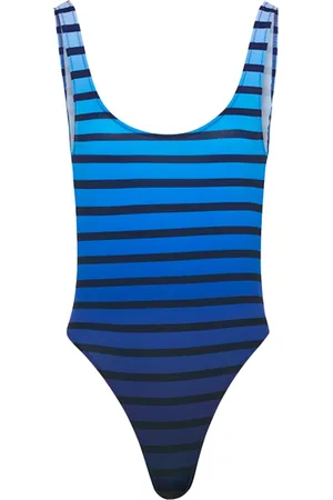 Jean Paul Gaultier Navy Striped Bodysuit