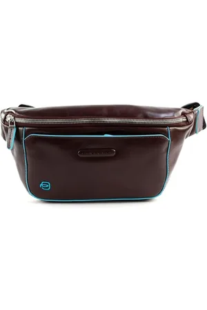 Piquadro Belt Bags, male, , ONE SIZE, Leather Crossbody Bag with Zip Closure