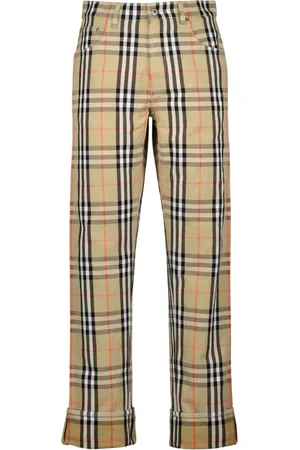 Burberry Chinos, male, , W30, Checkered Trousers Fall-Winter 2024 Men