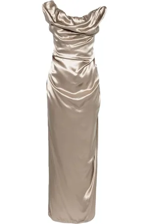 Vivienne Westwood Golden Draped Sleeveless Dress