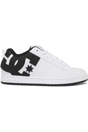 Dcshoes Sneakers, male, , 10 UK, Leather Trainers with Mesh Tongue