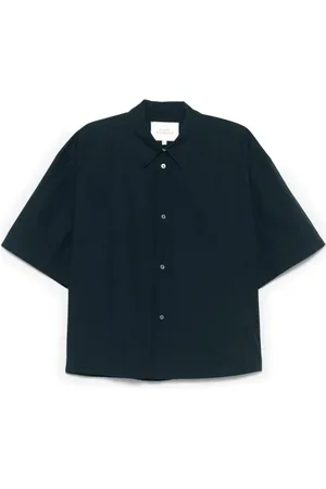 STUDIO NICHOLSON Short Sleeve Shirts, male, , XL, Button-Up Shirt Short Sleeve