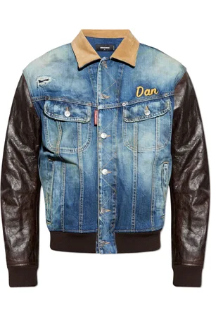 Dsquared2 Denim Jackets, male, , XS, Jacket made from combined materials