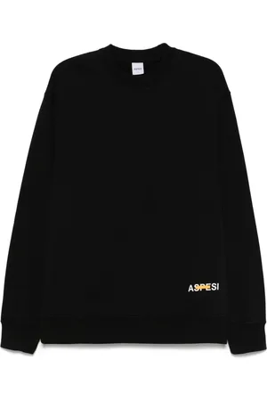 Aspesi Sweatshirts, male, , M, Logo Print Sweatshirt