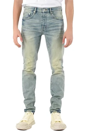 Purple Brand Slim-fit Jeans, male, , W33, Skinny Denim Jeans with Tile Texture