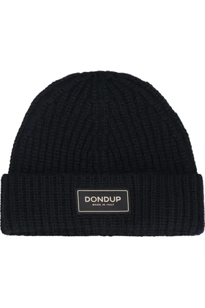 Dondup Beanies, male, , ONE SIZE, Ribbed Knit Beanie Hat