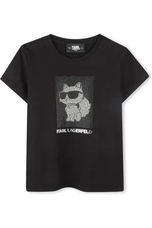 Karl Lagerfeld T-Shirts, unisex, , 10 Y, T-shirt with Studs